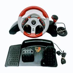 Mad Catz MC2 Universal Racing Steering Wheel and Pedals XBOX, Gamecube, PS2, PS1