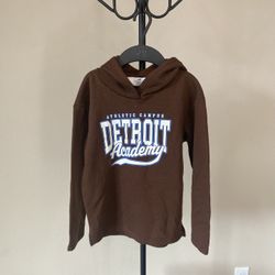 Sweatshirt Fleece H&M Brown Logo Sweatshirt Hoodie