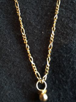 14k solid real gold fancy style chain 2mm long 18" grams 2.5