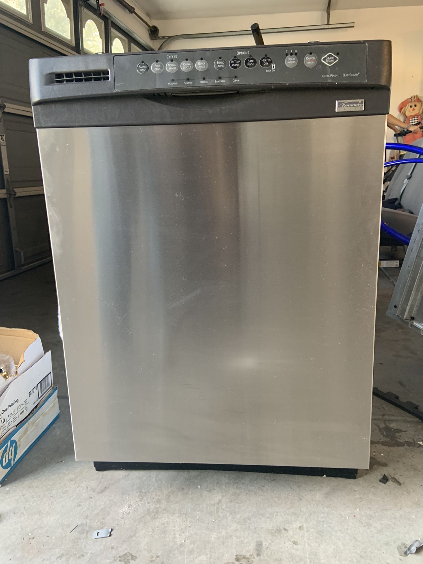 Kenmore stainless dishwasher