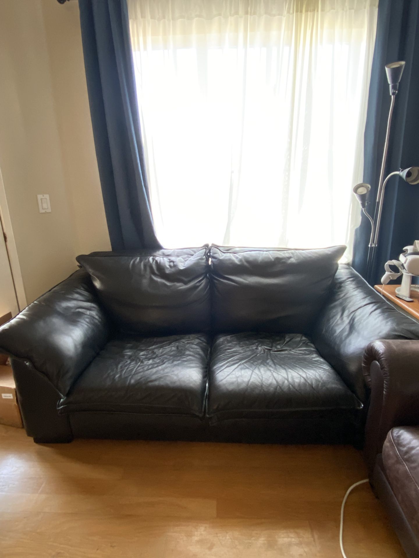 Leather Couch - Black