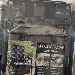 Durable Steel Powder-Coated Frame Folding Camp Chair
with Removeable Detachable Cooler Bag | Backpack Straps I
Wood Armrests, Cup Holder | Black 