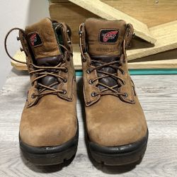 Red Wing 345 King Toe Men's Boot, Size 9.5 E2 (wide) - Brown