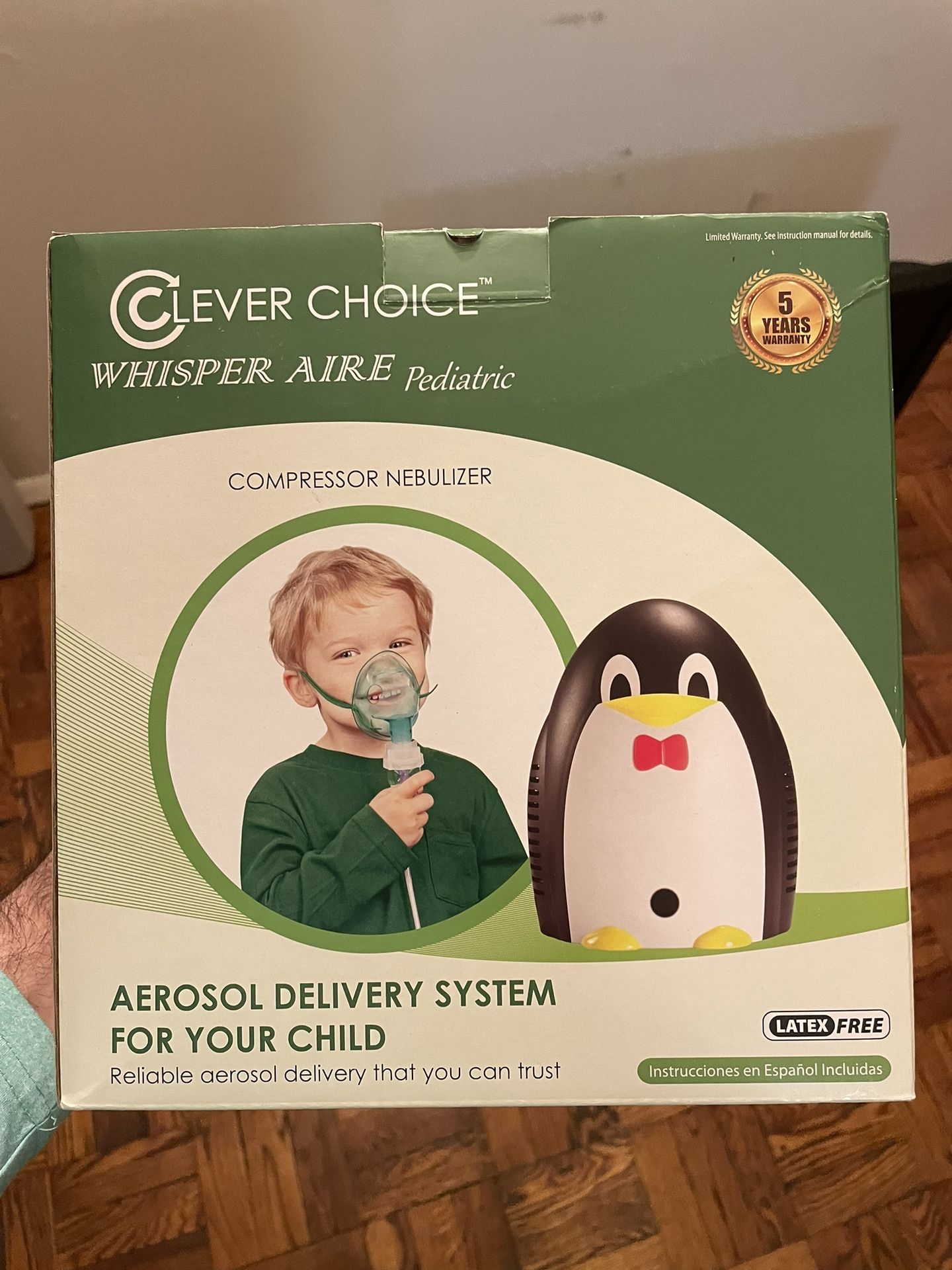 Clever Choice Whisper Aire Pediatric Compressor Nebulizer