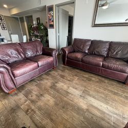  Leather Couch & Loveseat