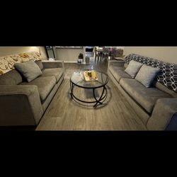 Altari Sofa And Loveseat And Tarrin Table Set Of 3