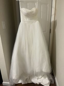 Strapless A Line Wedding Dress Size 6