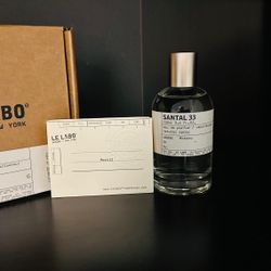 Le Labo Santal 33 Eau de Parfum Spray 3.4 Oz / 100 ML For Unisex New In Box