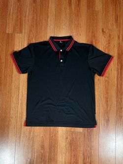 Polo Shirt Black/Red Med