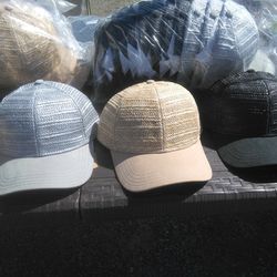NEW BASEBALL CAPS STRAW BREATHABLE ADJUSTABLE. READ DETAILS 