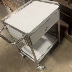 VEVOR Stainless Steel Utility Cart with Wheels - Medical/Dental Lab Cart - 2 Shelves/1 Drawer 