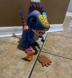 Fur Real Munchin Rex blue With accessories