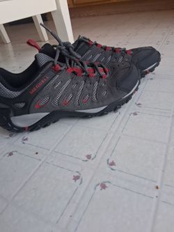 Merrell Men's Crosslander 2 Trail Shoe Granite/Cherry Sz. 8
