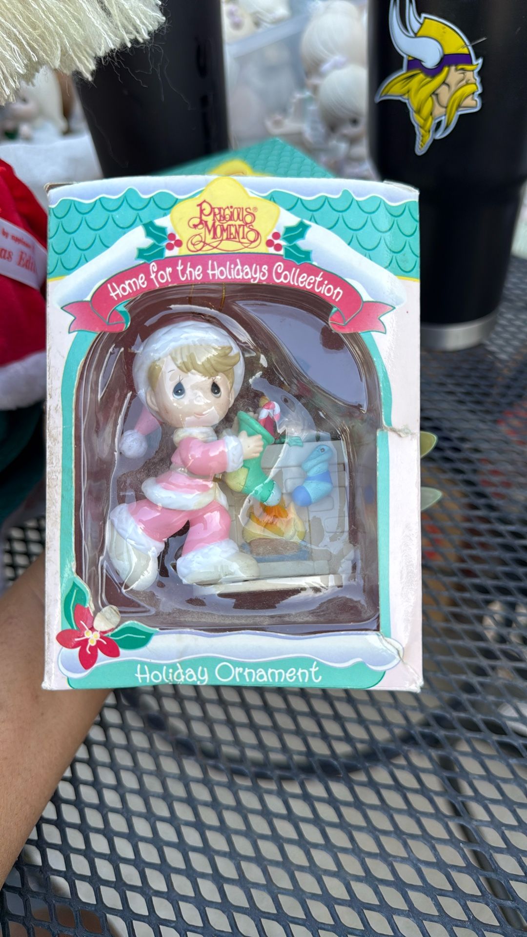 Precious Moments "Home for the Holidays" Christmas ornament from 1995.