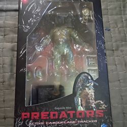 New Hiya Toys PREDATOR Active Camouflage Tracker Exquisite Mini - Toy And Action Figure With Accessories - Movies  - Rare