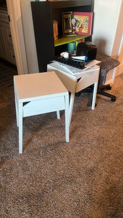 2 IKEA Tables With Drawer