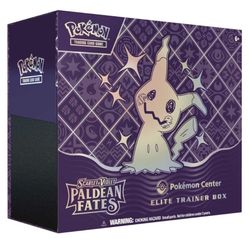 Paldean Fates Elite trainer box - pokemon center exclusive - Brand New Sealed