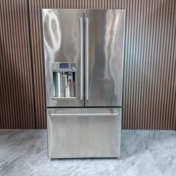 Cafe 22.2 cu. ft. Stainless Steel Smart French Door Refrigerator with Keurig K-Cup Feature - Counter Depth, Energy Star Certified (CYE22UP2MS1-D-9085)