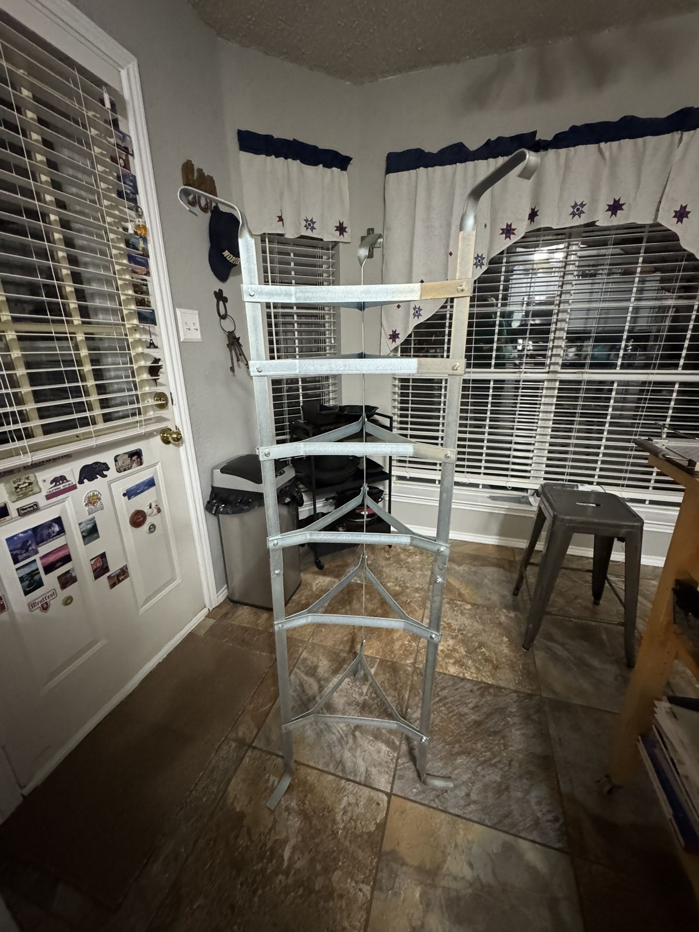 Triangular Metal Shelves