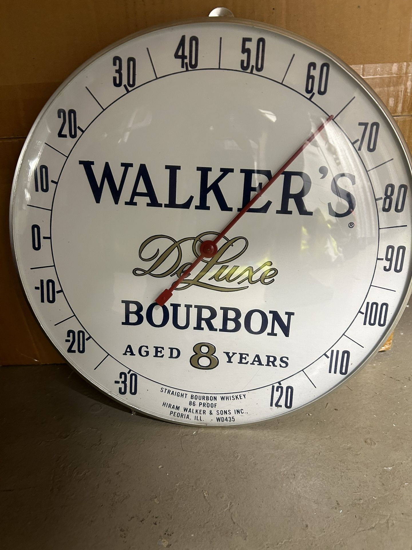 Walkers Bourban Bar Clock/Signage