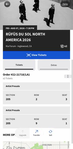 Rufus Du Sol Tickets