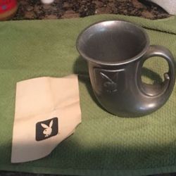 Vintage Pewter Playboy Mug