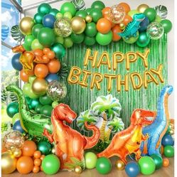 Dinosaur Birthday Party Decorations (128 Pieces) New - (6 Available)