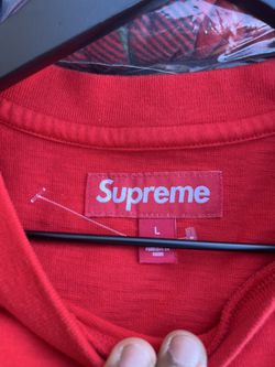 Red exclusive supreme shirt size L