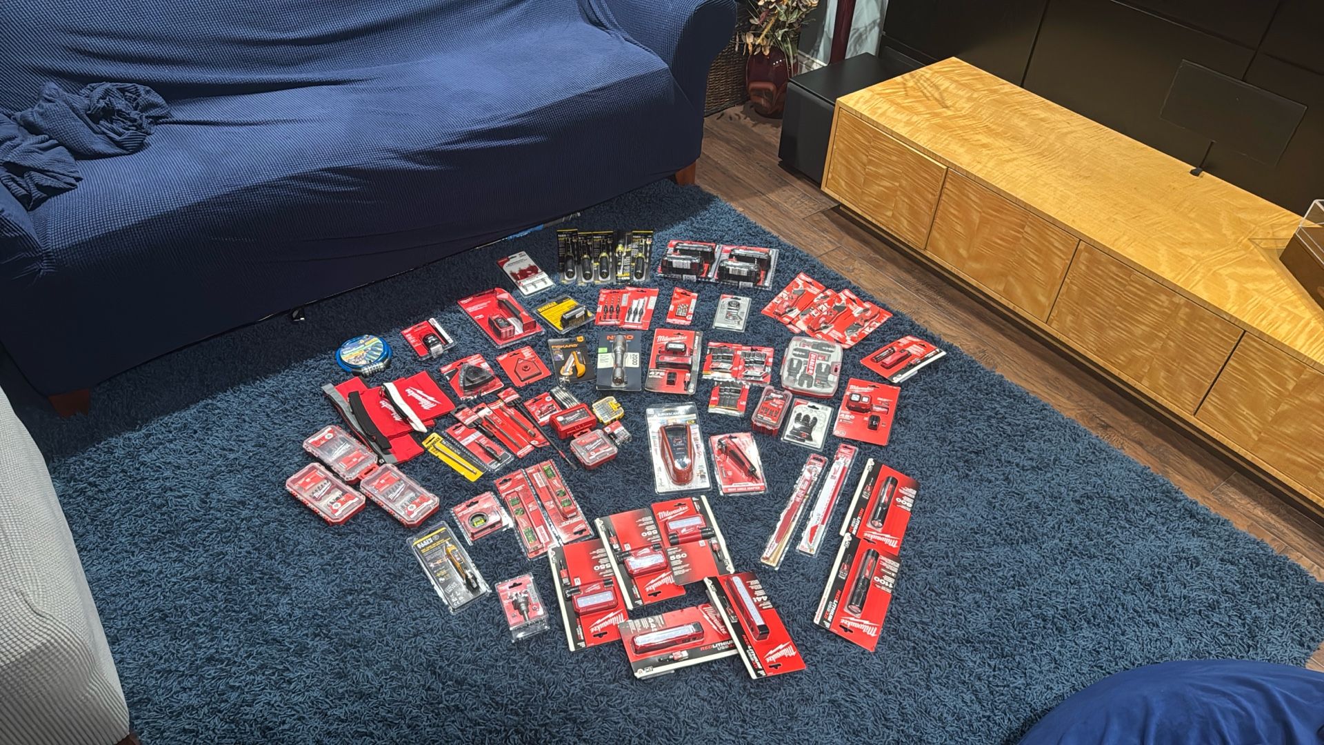 Milwaukee tools - a bunch of non opened Brandnew Milwaukee, DeWalt, Fiskars, NEBO, Diablo, and Klein tools ect..