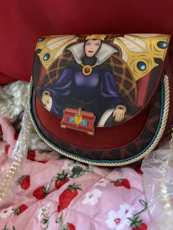 The Loungefly Disney Snow White Evil Queen Throne Crossbody Bag