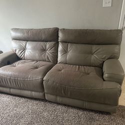 2 Leather Couches / Electric / Recliners $50 each