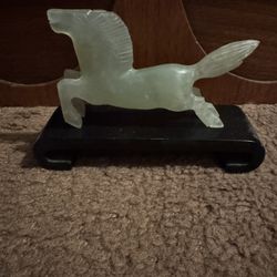 Jade Like Horse With Base