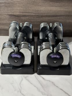 Bayou Fitness Adjustable Dumbells Pair 5-25 LB. 50 LB Overall Total Weight