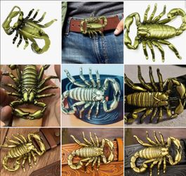 5.9" Scorpion Bull Rider Cowboy Rodeo Western Large Belt Buckle Hebillas Vaqueras SHIPPING AVAILABLE
