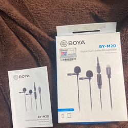 BOYA Wired Dual Microphones 