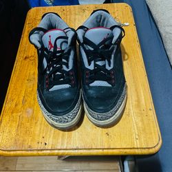 Air Jordan 3s black cement