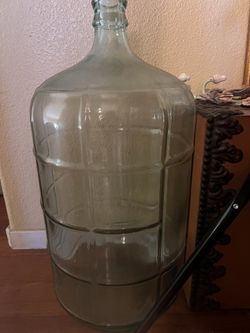 Glass Vintage Water Jug