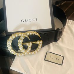 Gucci Pearl Belt 