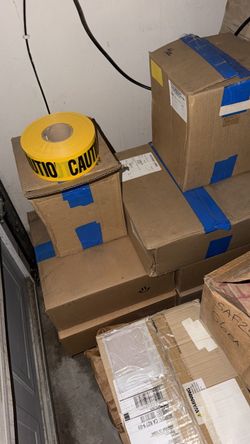 Warning tape roll