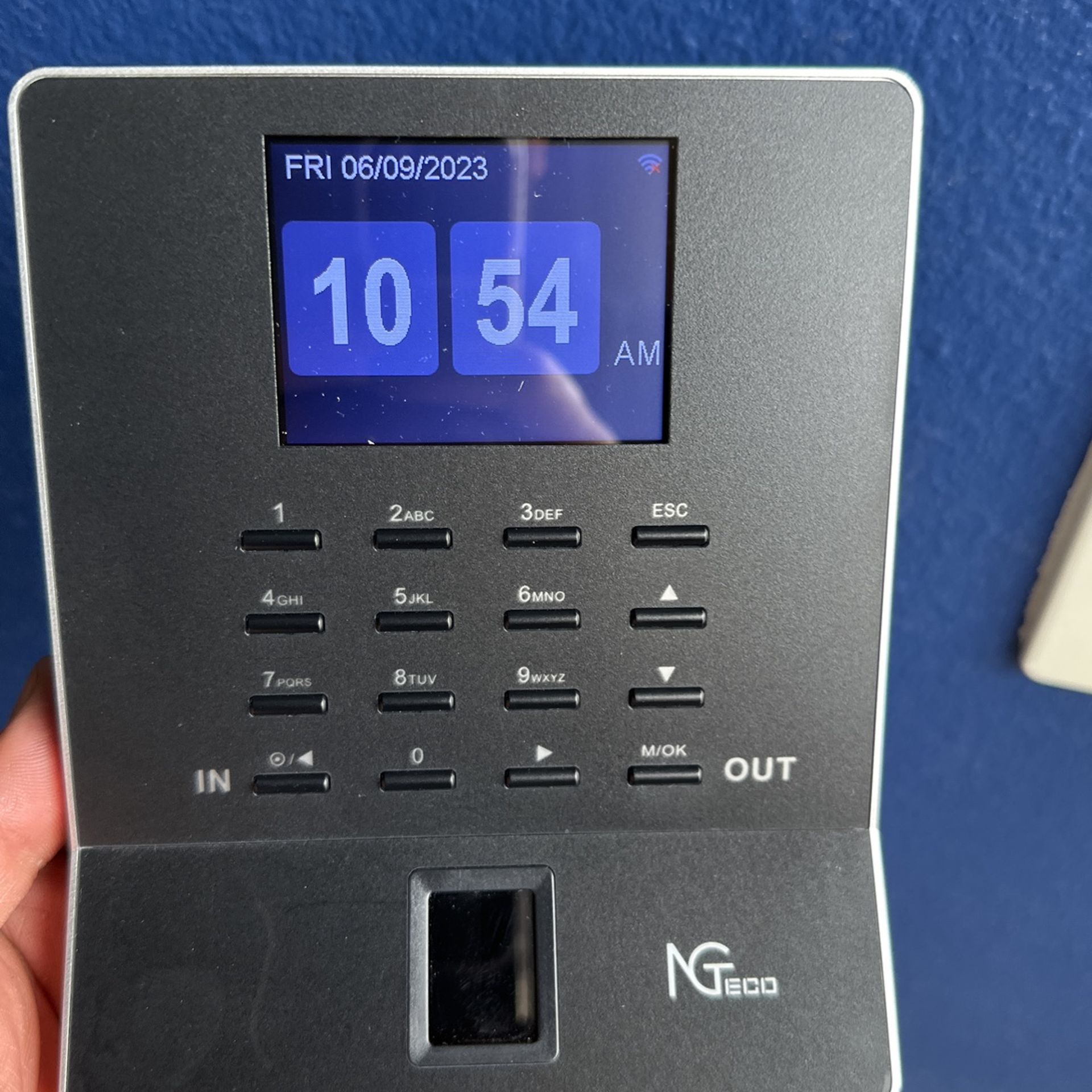NGTeco Fingerprint Time Clock