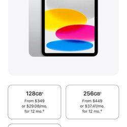 2025 A16 iPad With 256gb 