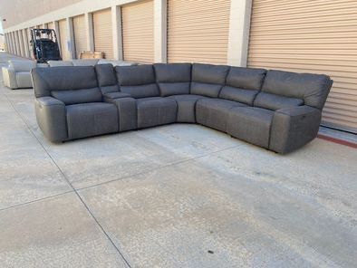New_Open Box_Costco Sweeney Power Reclining Sectional with Power Headrests_45% Off Costco price