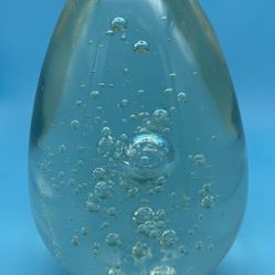 Amazing Large Blown Glass Egg With Large Air Bubbles MUST SEE