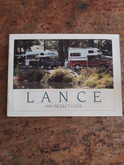 Lance Camper Original Owner Manuel New Buyer Packet