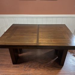 Solid Wood Dining Table With Leaf