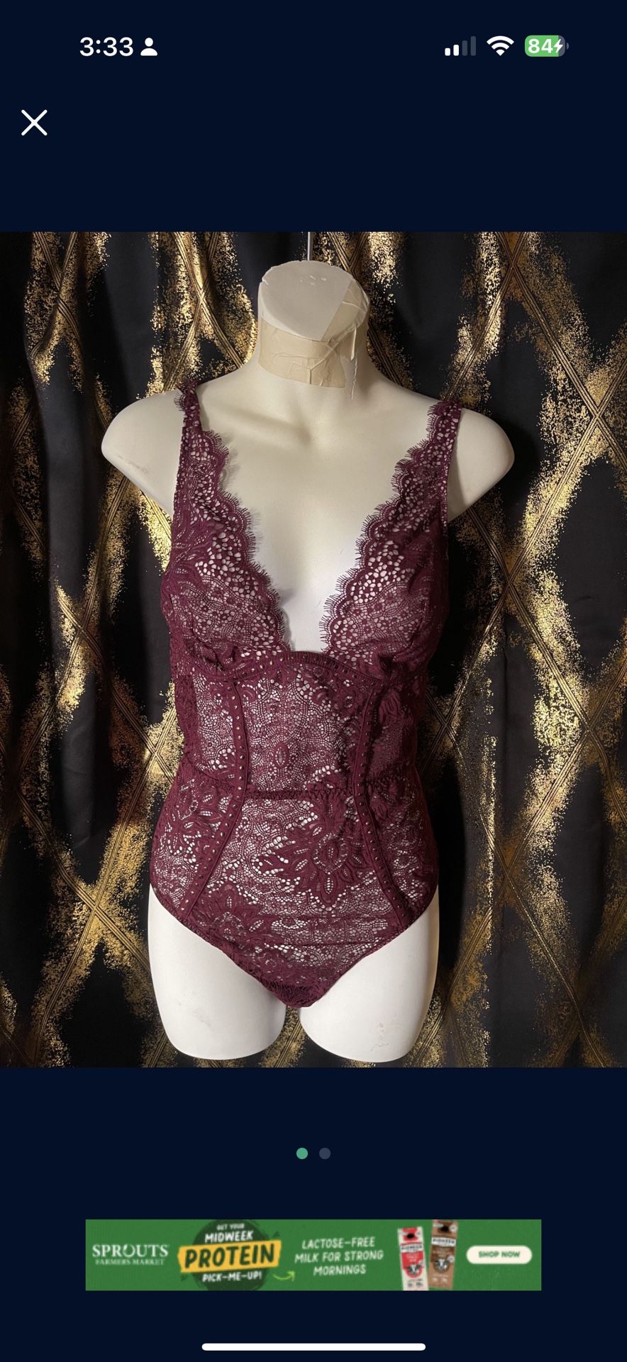 Victoria Secret One Piece Lingerie 