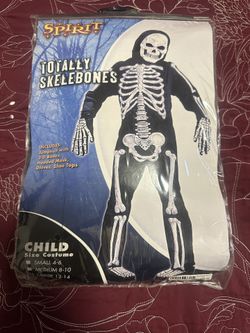 Skeleton Costume Size Child Large 12-14