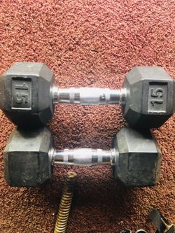 15 pound dumbbells