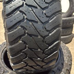 33x12.50r22 USED TIRES ATTURO TRAIL BLADE MUD TERRAIN FOR SALE SET OF 4 TIRES $450 WITH INSTALLED CASH PRICE 