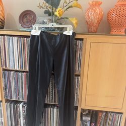 PRICE DROP: MODA INTERNATIONAL RICH, FULLY-LINED, BLK LAMBSKIN LEATHER PANTS, 14